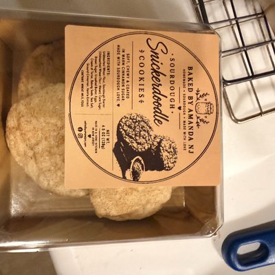 Sourdough Snickerdoodle Cookies 1.5 Doz