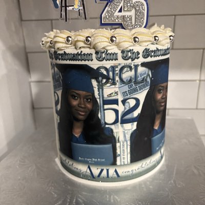 6” Round 3 Layer Edible Cake 