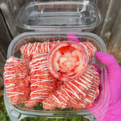 Strawberry Crunch Apples Cheesecake 