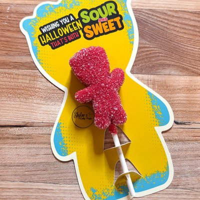 Sour Patch Kid Cake Pop W/ Card Backer
