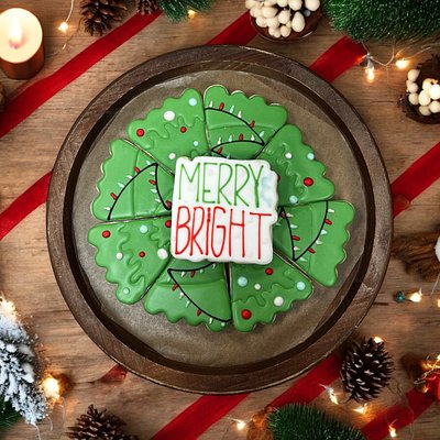 Large Christmas Cookie Platter
