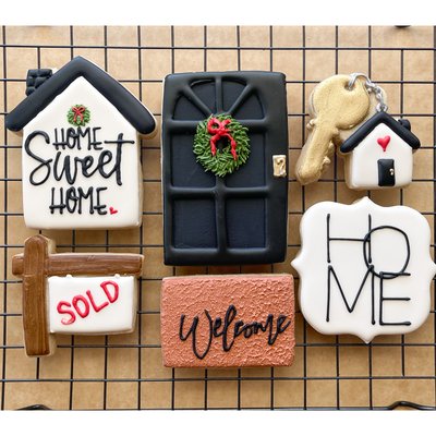 6 Individually Designed Sugar Cookies 