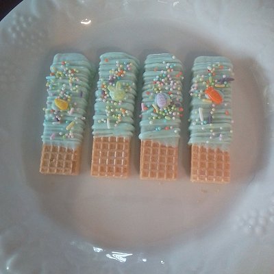 Dipped Wafer Cookies Dozen 
