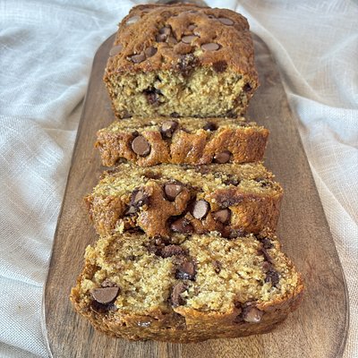 Sourdough Banana Bread w/ Chocolate Chips 