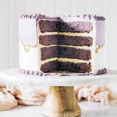 4 Layer Ube 8” Cake