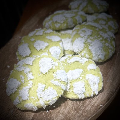 Lime Crinkle Cookies