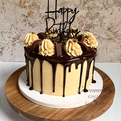 Vanilla Peanut Butter Cup Cake