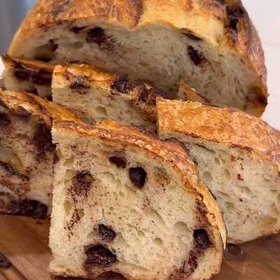 Chocolate Chip Sourdough Loaf