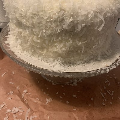 Two Layer Coconut Cake