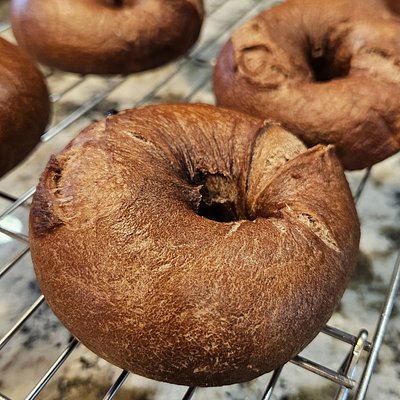 Chocolate Sourdough Bagels (4)