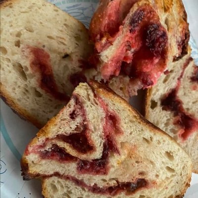 Sourdough Strawberries 'N Cream