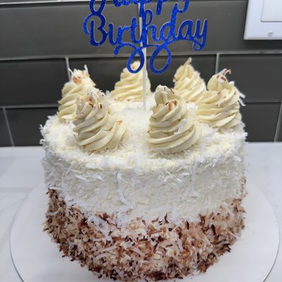 Coconut Custard Cake 