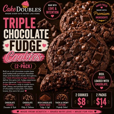 Triple Chocolate Fudge Duo