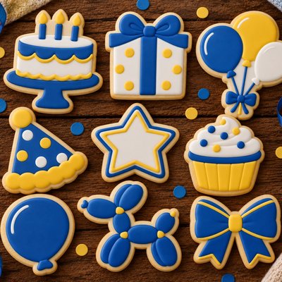 Birthday Celebration Set Cookies