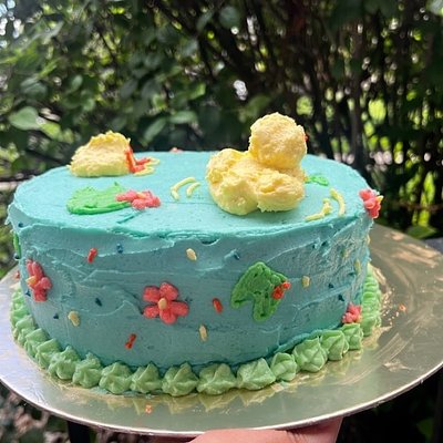 “The Duck Pond” Layered Cake