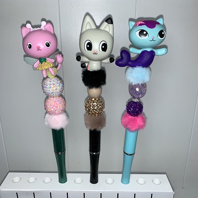 Playhouse Friends Themed Beaded Pens --- To Order Please Note The Number That Corresponds To The Pen(s) You Would Like To Purchase 