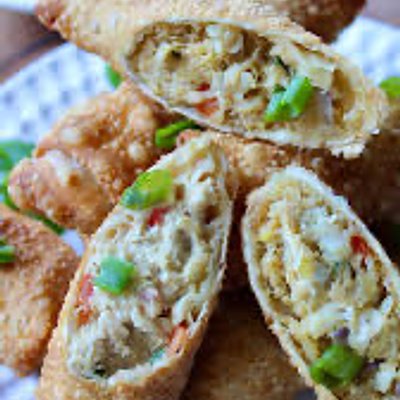 Shrimp & Crab Cake Egg Rolls