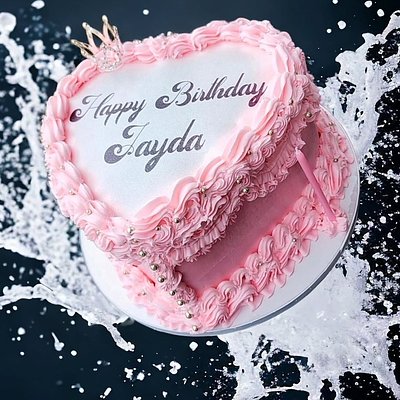  Burn-away cakes 8" 3 Layers