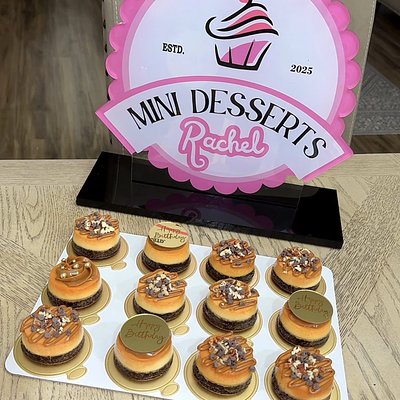 Mini Chocoflanes Con Cajeta , Nuez Y Chispas De Chocolate 