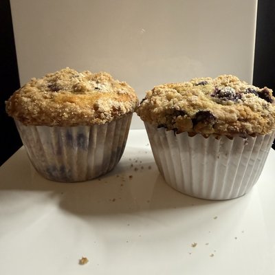 Large Blueberry Strudel Muffins, Six Pack