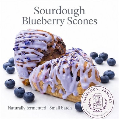 Blueberry Scones (4 pack)
