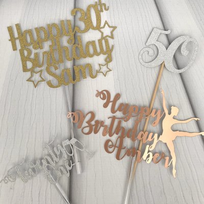 Custom Card Cake Topper