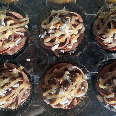 German Chocolate Cupcakes