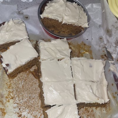 Pumpkin Bars With Cream Cheese Frosting 