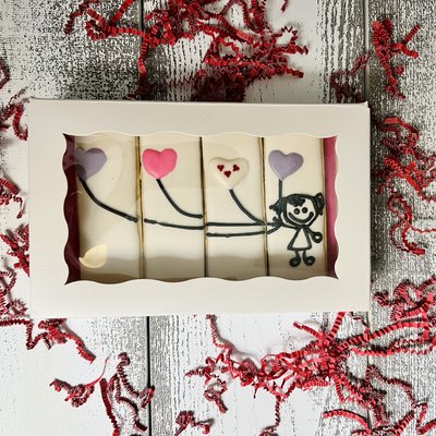 Valentines Day Stick Cookie Balloons 