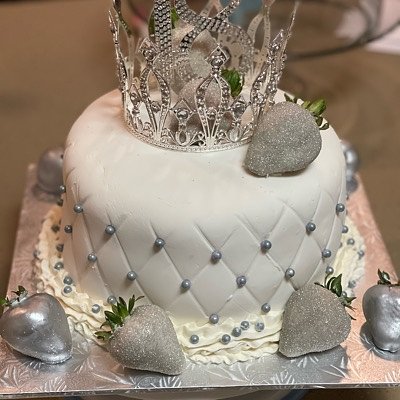 8” Single Tier Cake-Decorations Is Extra