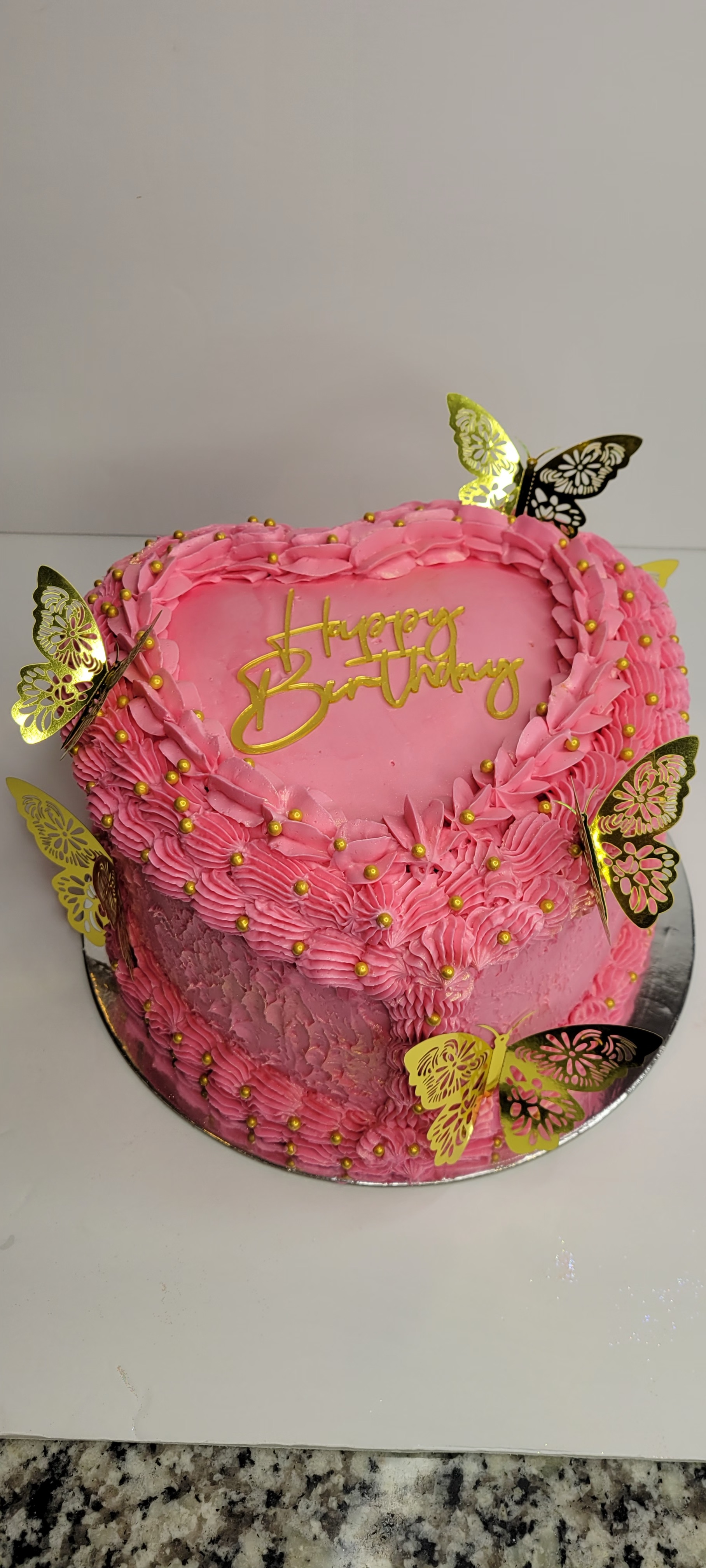 8 Inch 3 Layer Heart Cake (Base Price)