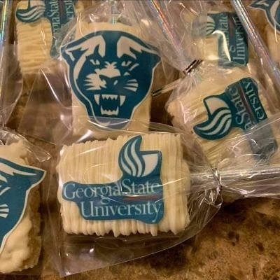 Custom Graduation Rice Krispy Treats 