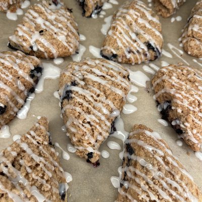 Sourdough Scones - Blueberry Coffee Cake