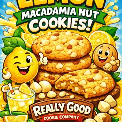 Lemon Macadamia Nut Cookies
