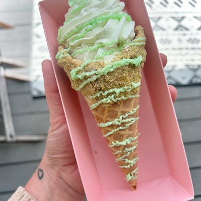 Key Lime Crunch Cone