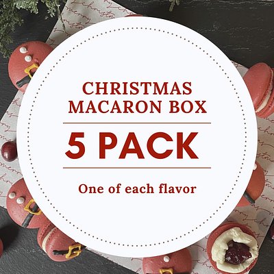 Holiday Macaron Box - 5 Pack