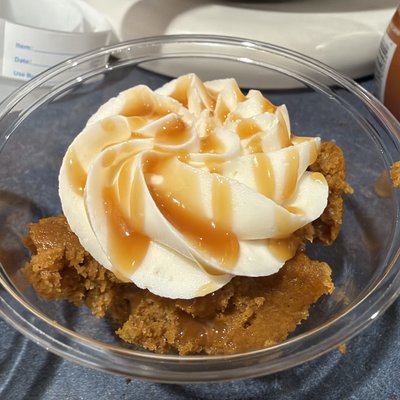 Caramel Pumpkin Spice Cake Cup 