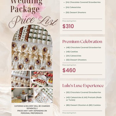 Wedding/Bridal Shower Packages