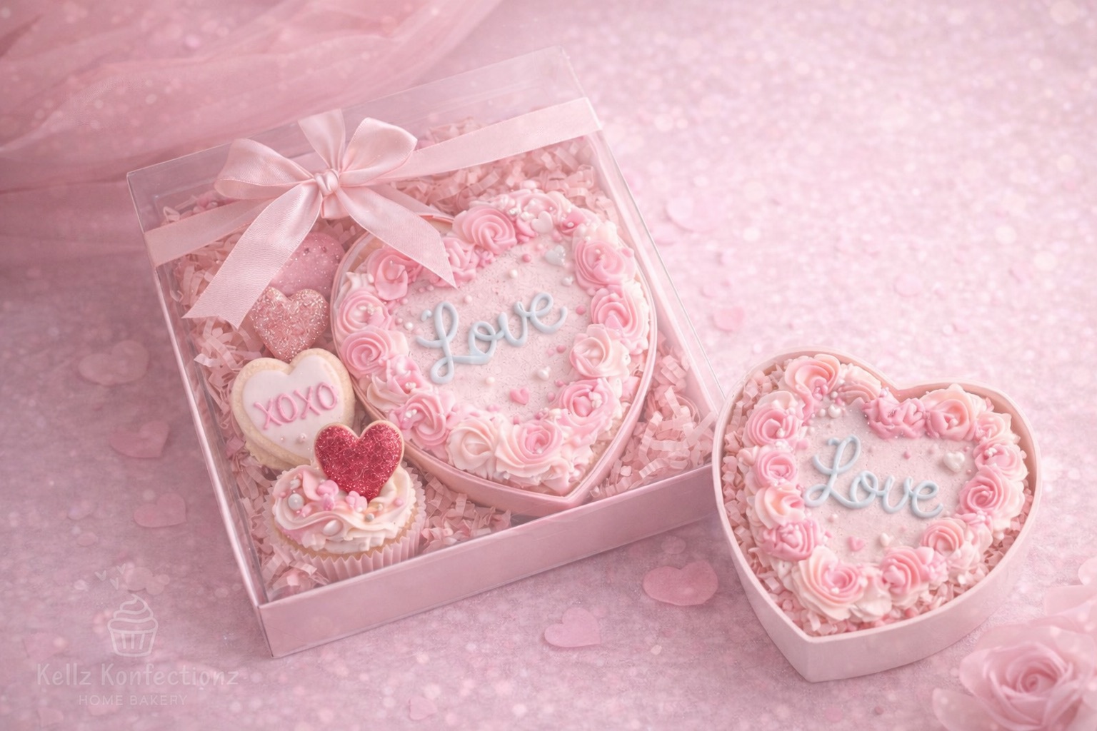 Heart Cake Bento Box