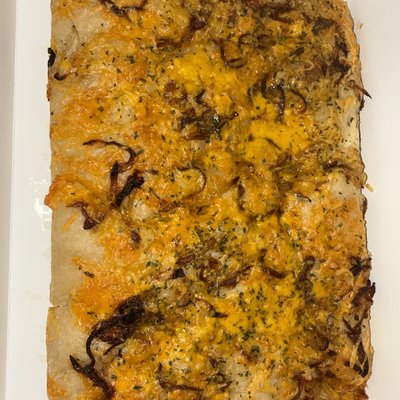 Caramelized onion & Cheddar Focaccia Bread