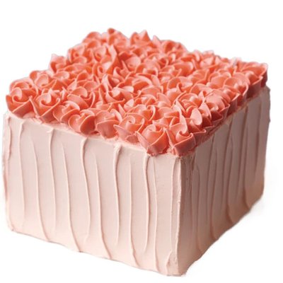 6 Inch Square Single Tier (Serves 6)