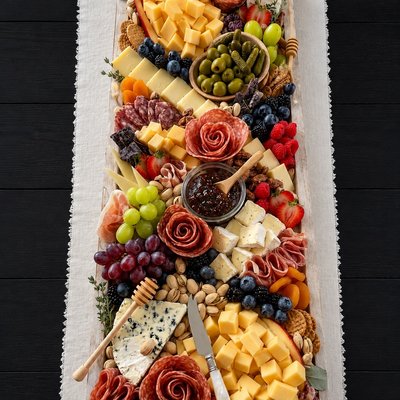 Standard Lay Flat Grazing Table For 50