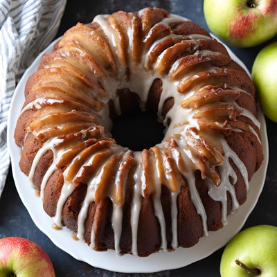 Apple Cider Glazed Bundt Cake
