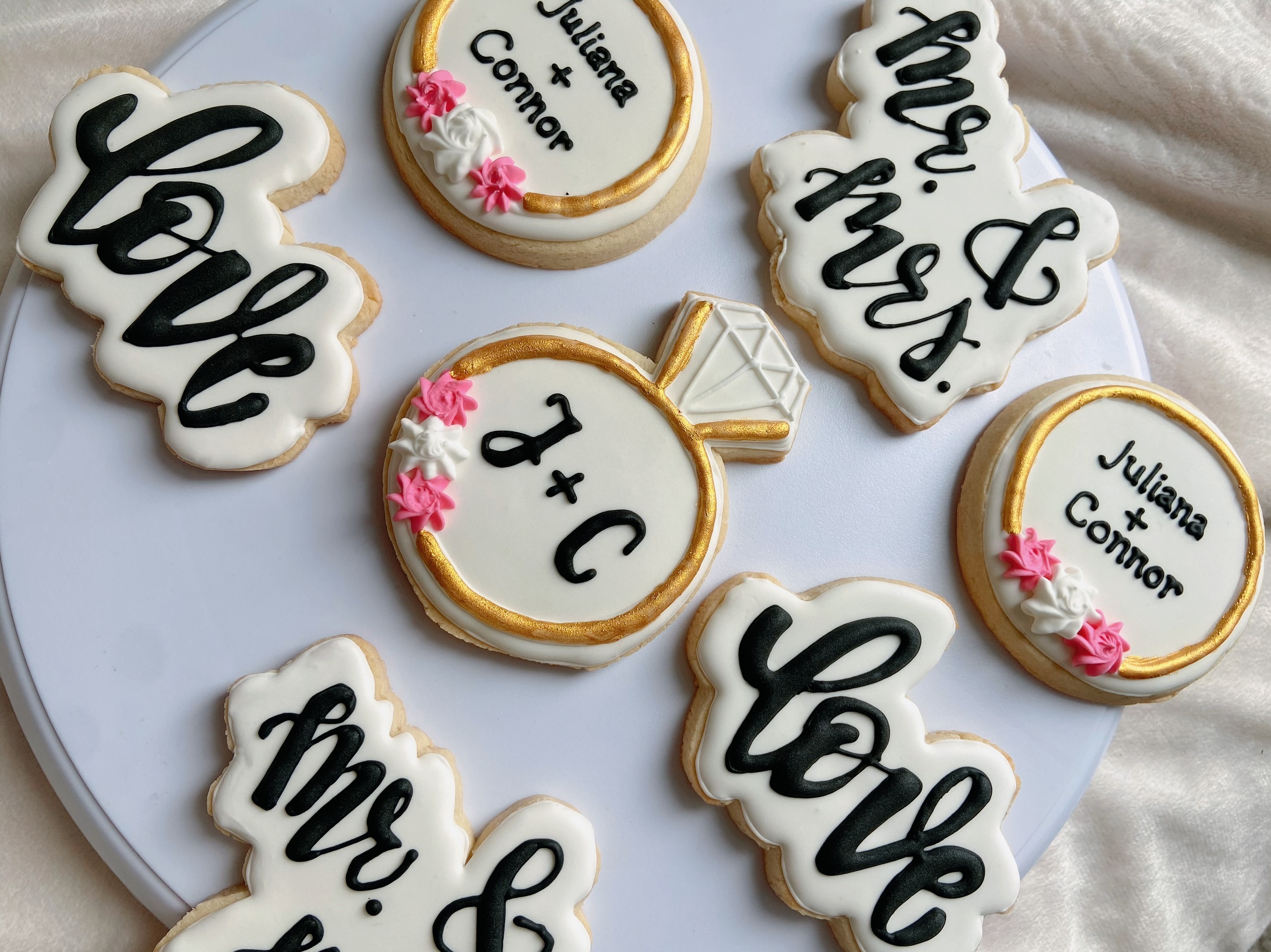 Custom Bridal Shower Cookies 
