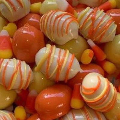Fall-Halloween Themed Candied Grapes Tray