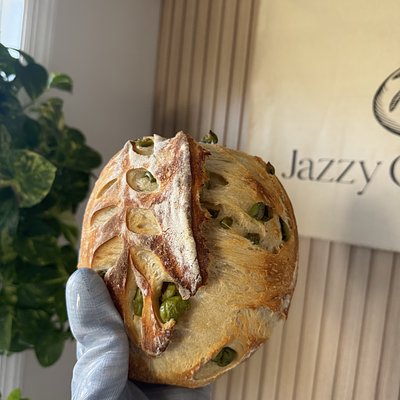   Green Olive Sourdough 