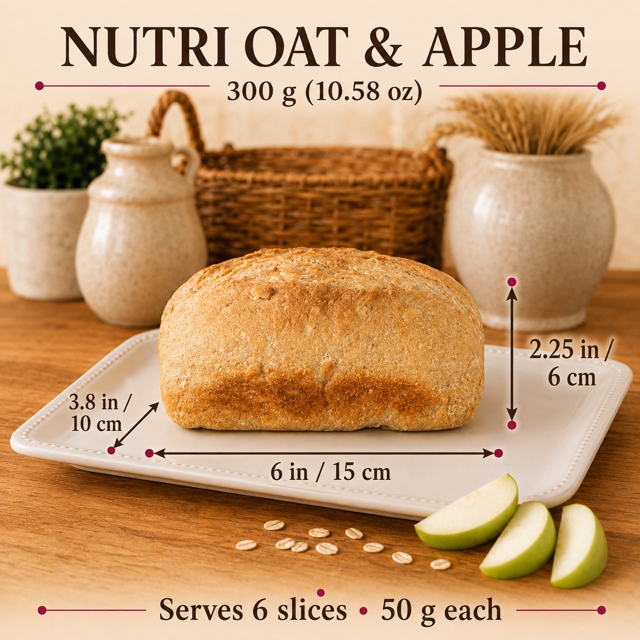 Nutri Oat & Apple Loaf