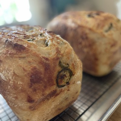 Jalapeño Cheddar Sourdough Loaf 