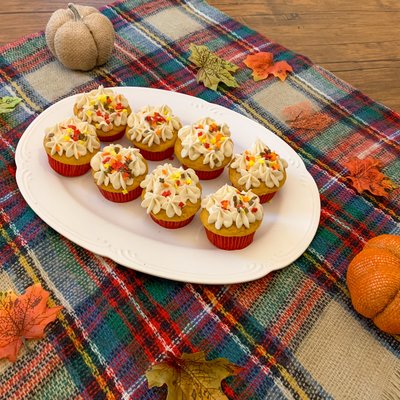Maple Pumpkin Spice Cupcakes 
