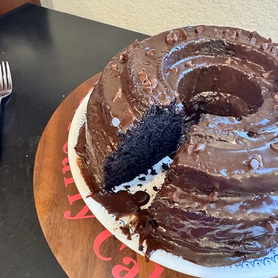 Double Chocolate Pound Cake With Chocolate glaze